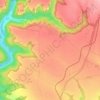 Kanina topographic map, elevation, terrain