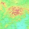 Slowakei topographic map, elevation, terrain