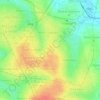 Central topographic map, elevation, terrain