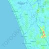 Kalutara DS Division topographic map, elevation, terrain