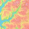 Sogn og Fjordane topographic map, elevation, terrain
