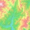 Municipio de Valle Grande topographic map, elevation, terrain