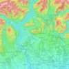 Varese topographic map, elevation, terrain