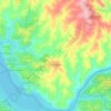 Cambyretá topographic map, elevation, terrain