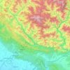Sirmaur topographic map, elevation, terrain