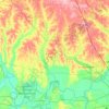 Autauga County topographic map, elevation, terrain