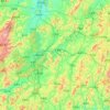 Ganzhou topographic map, elevation, terrain