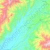 Patía topographic map, elevation, terrain