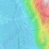 Postal topographic map, elevation, terrain