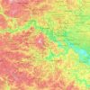 Moskau topographic map, elevation, terrain