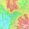 Healesville topographic map, elevation, terrain