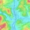 Burg topographic map, elevation, terrain
