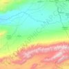 Uygur District topographic map, elevation, terrain