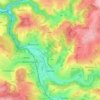 Semily topographic map, elevation, terrain