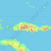 Isla de Flores topographic map, elevation, terrain