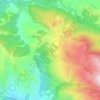 Roiate topographic map, elevation, terrain