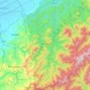 Longding topographic map, elevation, terrain