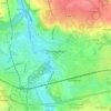 Guingamp topographic map, elevation, terrain