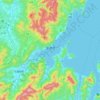 Miyazu topographic map, elevation, terrain