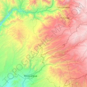 Torata topographic map, elevation, terrain