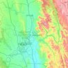 Naypyidaw Territoire de l'Union topographic map, elevation, terrain