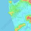 Anjuna topographic map, elevation, terrain