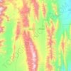 Palmillas topographic map, elevation, terrain