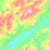 Direkli topographic map, elevation, terrain