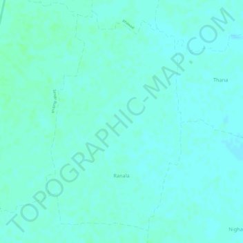 Ranala topographic map, elevation, terrain