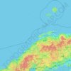 Shimane Prefecture topographic map, elevation, terrain