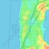 Cottesloe topographic map, elevation, terrain