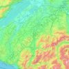 Friburgo topographic map, elevation, terrain