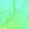 Belendung topographic map, elevation, terrain