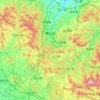 Boshan District topographic map, elevation, terrain