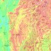 État shan topographic map, elevation, terrain