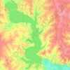 Milford Lake topographic map, elevation, terrain