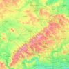 Buckinghamshire topographic map, elevation, terrain