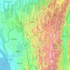 Mizoram topographic map, elevation, terrain