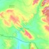 Zafra de Záncara topographic map, elevation, terrain