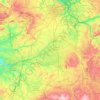 Centre-Loire Valley topographic map, elevation, terrain