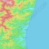 Daren topographic map, elevation, terrain
