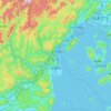 Iwakuni topographic map, elevation, terrain