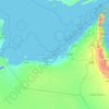 United Arab Emirates topographic map, elevation, terrain