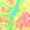 Усть-Илимск topographic map, elevation, terrain