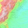 Piedemonte topographic map, elevation, terrain