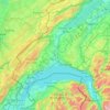 Waadt topographic map, elevation, terrain