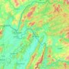 Bokeo Province topographic map, elevation, terrain