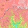 Gasa District topographic map, elevation, terrain
