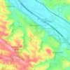 Montgiscard topographic map, elevation, terrain