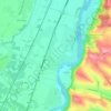 Le Fauga topographic map, elevation, terrain